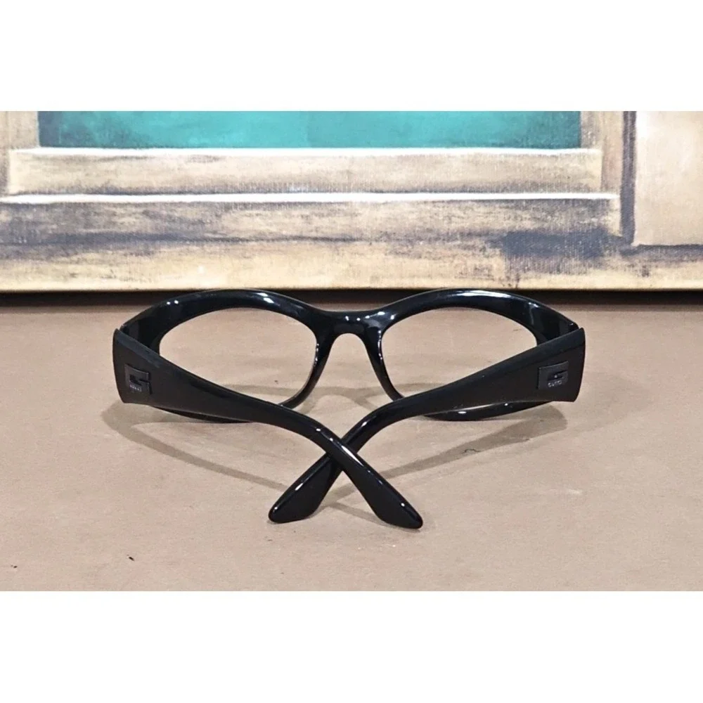 Gucci GG 2432/S 1UF Oval Wrap Black Sunglasses Frame Only 50-19-125